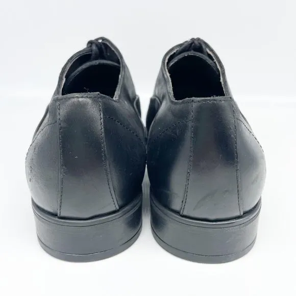 Bruno Magli Men's Mario Cap Toe Oxford Shoes Black Leather Size 13 M