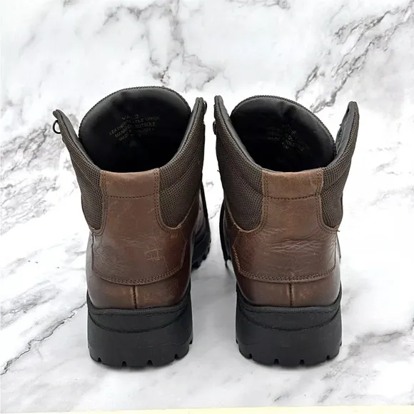 Bruno Magli Val VAL2 Mens Brown Leather Lace Up Casual Dress Boots Size 11 M