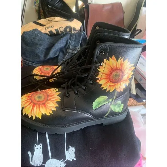 b Sunflower Handcrafted Boots