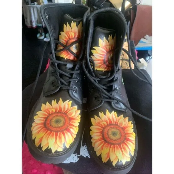 b Sunflower Handcrafted Boots