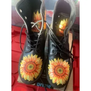 b Sunflower Handcrafted Boots