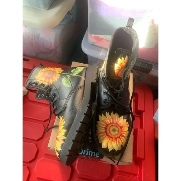 b Sunflower Handcrafted Boots