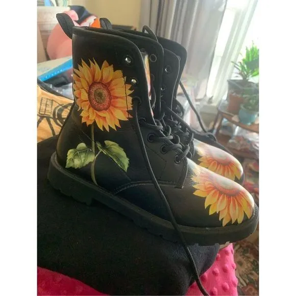 b Sunflower Handcrafted Boots