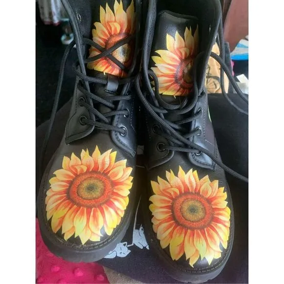 b Sunflower Handcrafted Boots