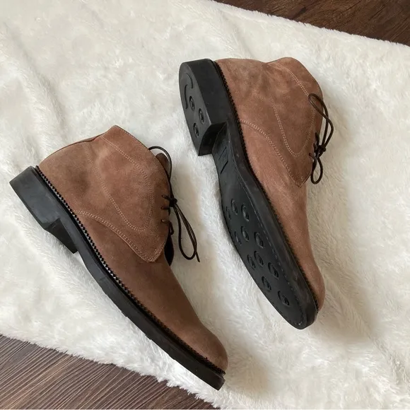 Bugatchi Men’s suede chukka boots lace up size 12