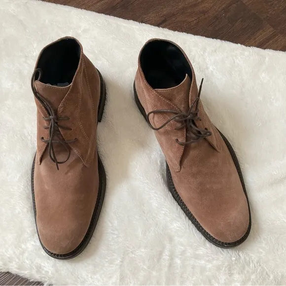 Bugatchi Men’s suede chukka boots lace up size 12