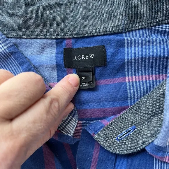 Bundle 2 Shirts Size XL  Peter Millar and J.Crew Button Up Collared Plaid