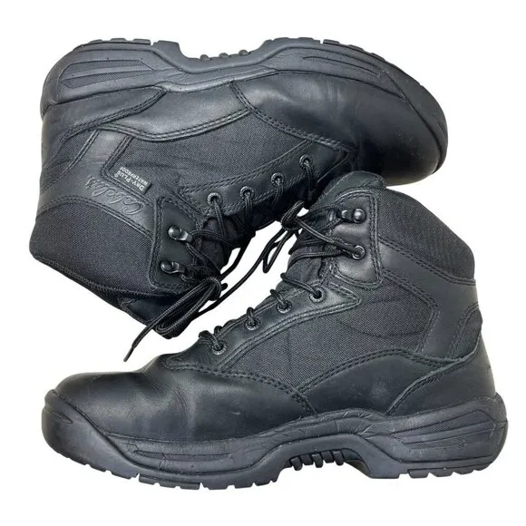 Cabela's Dry Plus Waterproof Lace-Up Combat Boots Shoe Mens 9.5D Black