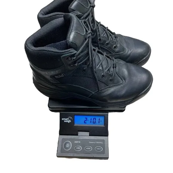 Cabela's Dry Plus Waterproof Lace-Up Combat Boots Shoe Mens 9.5D Black