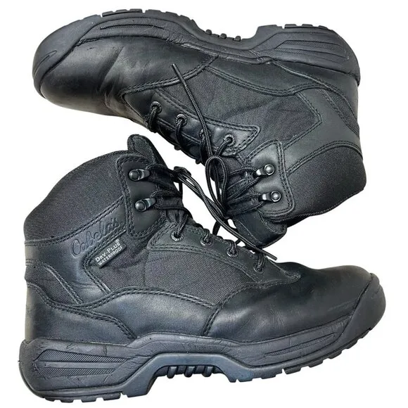Cabela's Dry Plus Waterproof Lace-Up Combat Boots Shoe Mens 9.5D Black
