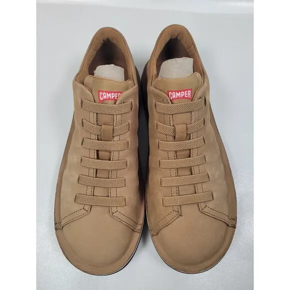 Camper Beetle Shoes Mens 7 US Brown Nubuck Lightweight Casual