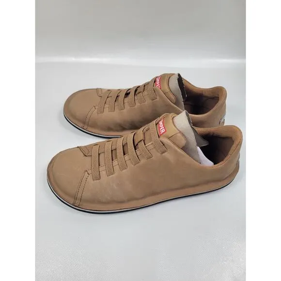 Camper Beetle Shoes Mens 7 US Brown Nubuck Lightweight Casual