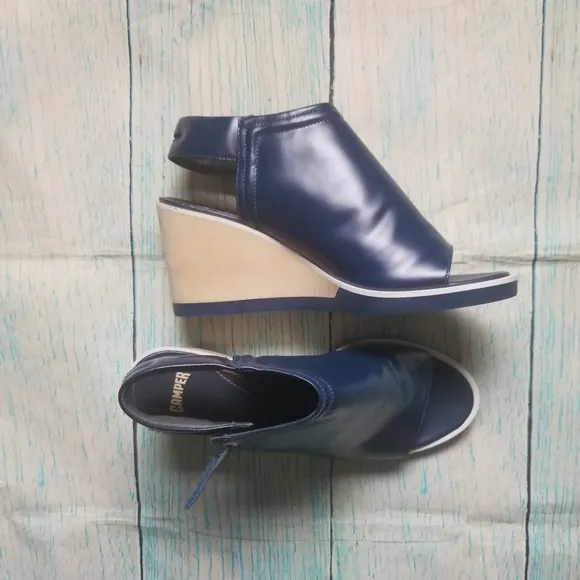 Camper Limi wedges navy blue size 38