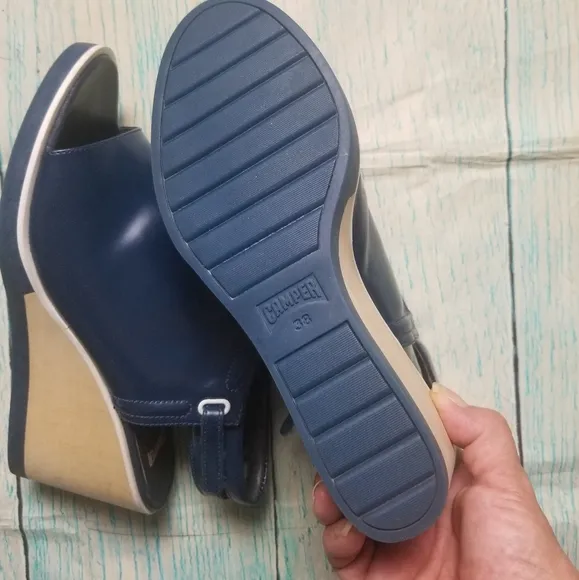 Camper Limi wedges navy blue size 38