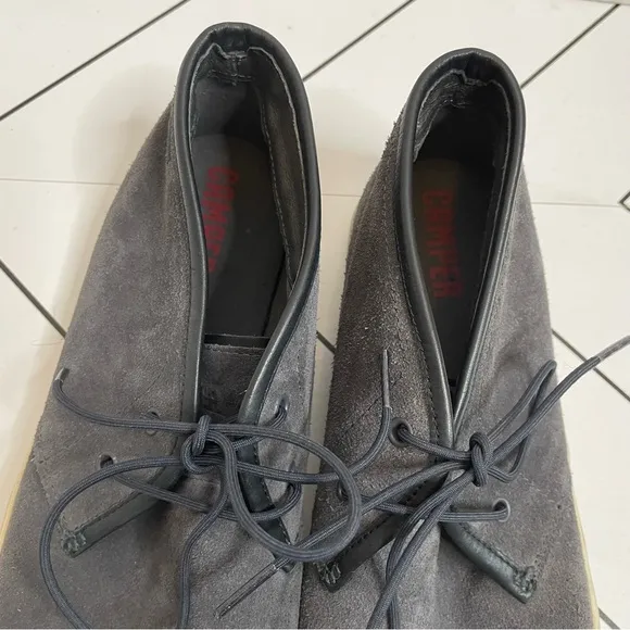 Camper | Suede Lace Up Chukka Ankle Boot Sneakers Gray Size 45