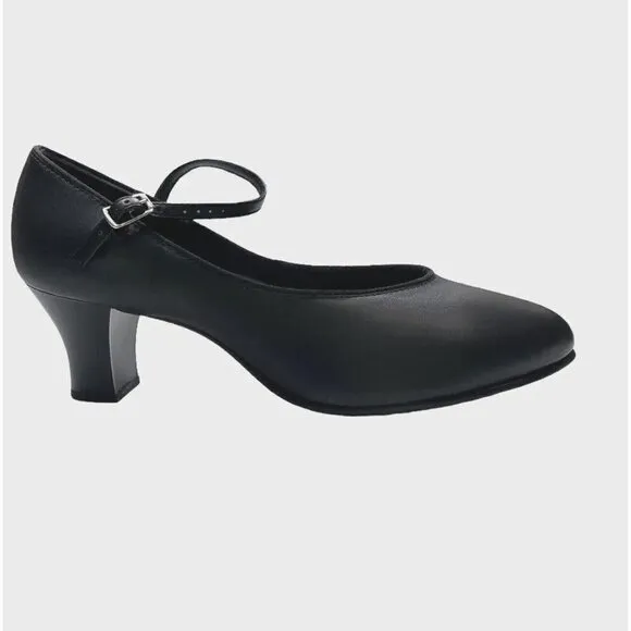 CAPEZIO 650 Footlight Character Shoes Various Adult Sizes Black 2&quot; Heels NEW