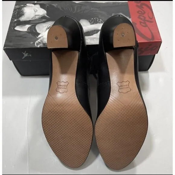 CAPEZIO 650 Footlight Character Shoes Various Adult Sizes Black 2&quot; Heels NEW