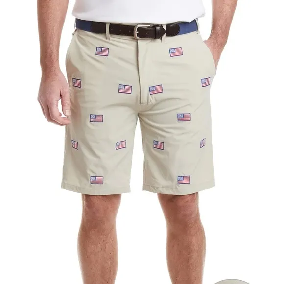 CASTAWAY ACKFORMANCE SHORT KHAKI WITH AMERICAN FLAG size 35