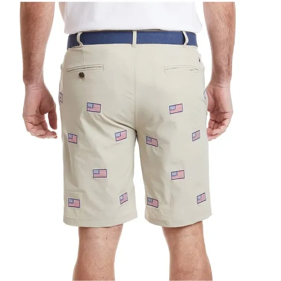 CASTAWAY ACKFORMANCE SHORT KHAKI WITH AMERICAN FLAG size 35