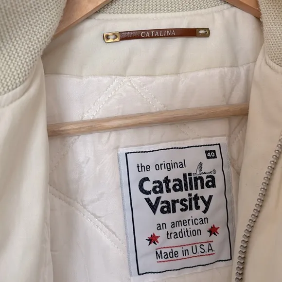 Catalina The Original Varsity Jacket Vintage 60's Bomber Jacket 42/Medium