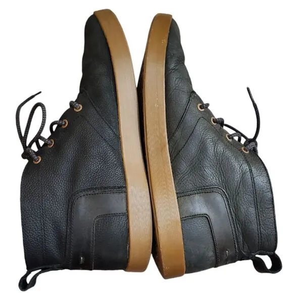 Chaco mens black lace-up chukka boots men's 11