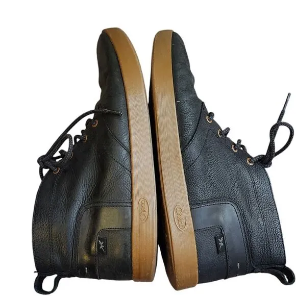 Chaco mens black lace-up chukka boots men's 11