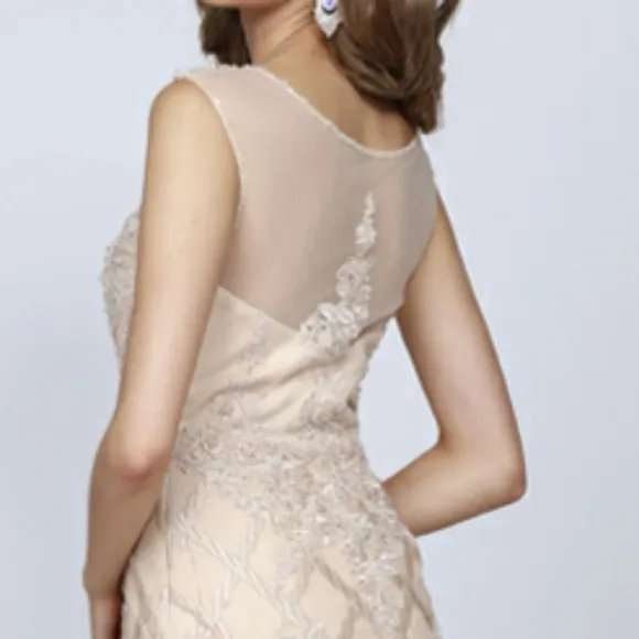 Champagne gold New lace mermaid formal evening mother of the bride