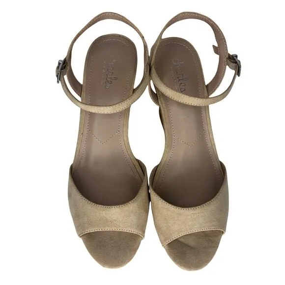 Charles by Charles David Nude Lambert Cork Wedges - Size 9.5 - Women