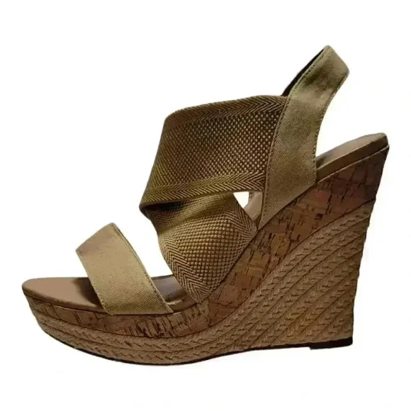 Charles By Charles David Women's Lupita Platform Cork Wedge Sandals