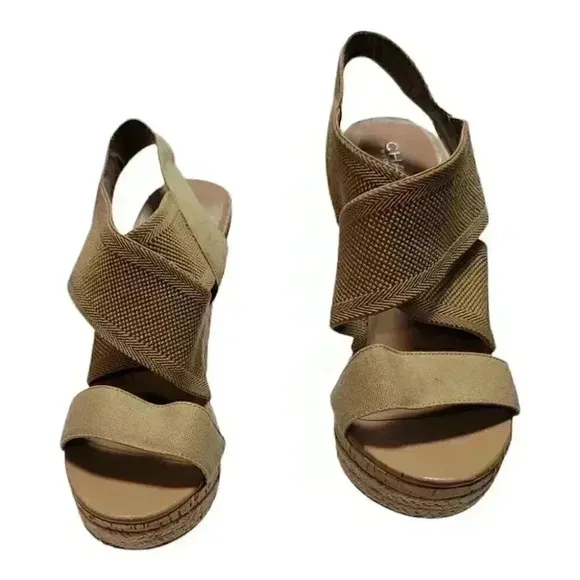 Charles By Charles David Women's Lupita Platform Cork Wedge Sandals