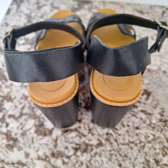 Chloe platform wedges leather sandals size 37