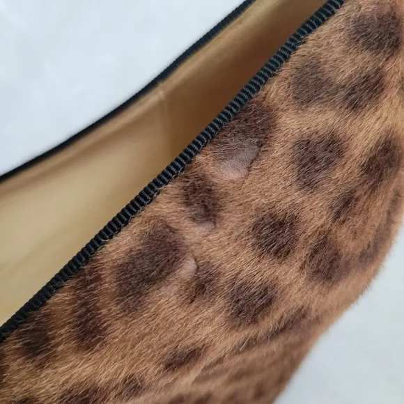 Christian Louboutin‎ Pony Hair Animal Print Wedge Heel Pumps