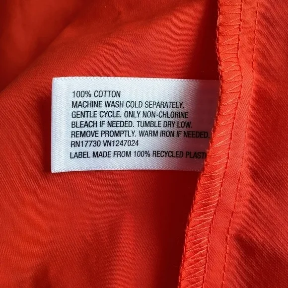 Christopher John Rogers Red Orange Baby Doll Ruffle Dress Size XS