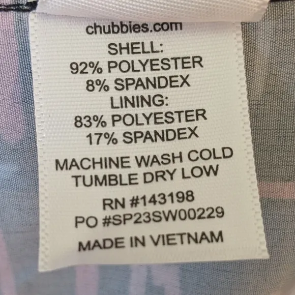 Chubbies Men's The Camp Scheels 7&quot; Classic Swim Trunks MN Theme Row the Boat XL