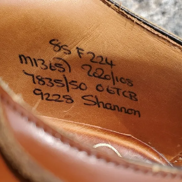 Church's Custom Grade Shannon Classic Brown Leather Derby Men's Shoes 9.5