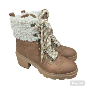 Circus By Sam Edelman Sambert Women's Wedge Ankle Boots Lace-Up Size 8.5