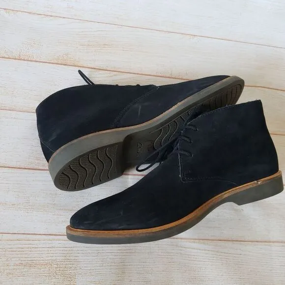 Clarks Atticus Limit Men's Black Nubuck Leather Lace Up Chukkas Boots Size 10M