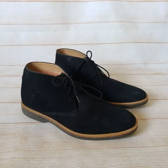 Clarks Atticus Limit Men's Black Nubuck Leather Lace Up Chukkas Boots Size 10M