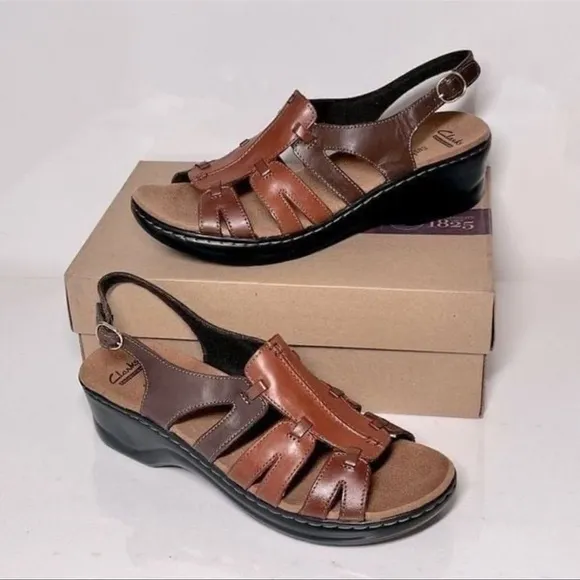 Clark’s Brown Leather Women's Sandals