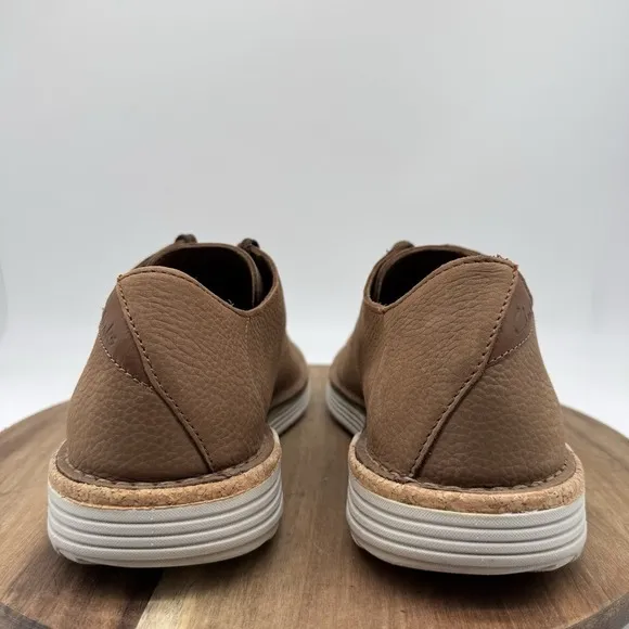 Clarks Bruno Low nubuck Oxford Derby‎ Taupe/Tan Men's Size 10M Wore Once EUC