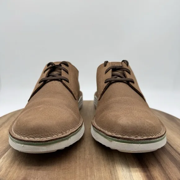 Clarks Bruno Low nubuck Oxford Derby‎ Taupe/Tan Men's Size 10M Wore Once EUC