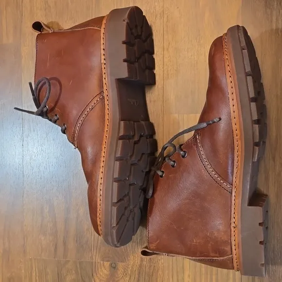 Clarks Originals Mens Trace Flare Brown Lace-up Chukka Boots