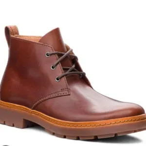 Clarks Originals Mens Trace Flare Brown Lace-up Chukka Boots