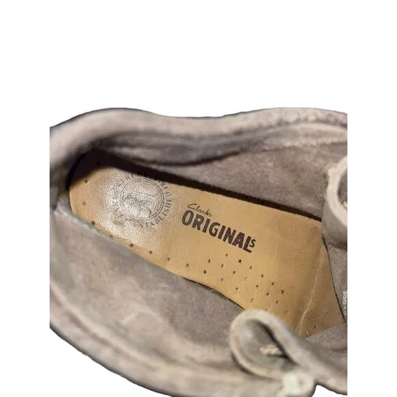 Clarks Origionals Kid Wallabees Lace up Suede Shoes