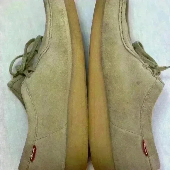 Clarks Padmora Women 9M Shoes Beige Suede Lace Up Comfort Oxford