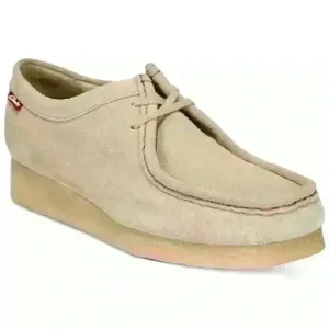 Clarks Padmora Women 9M Shoes Beige Suede Lace Up Comfort Oxford