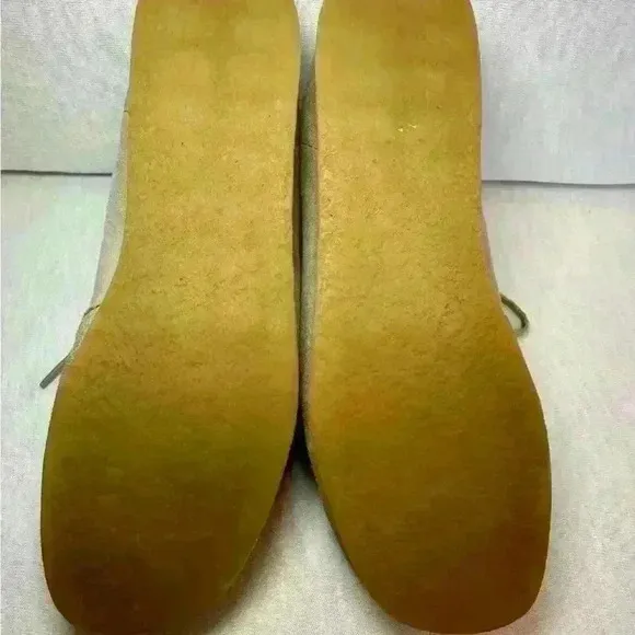 Clarks Padmora Women 9M Shoes Beige Suede Lace Up Comfort Oxford