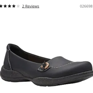 Clarks Roseville Sky Women's Leather Flats  Size 9.5 N NWOT'S