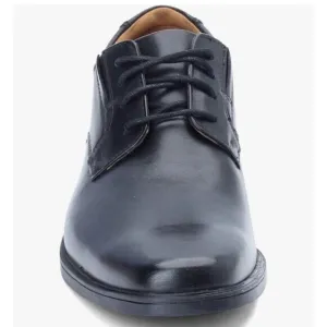 Clarks Tilden Plain II Black Leather Oxford Dress Shoes Men 11.5 New Wit…