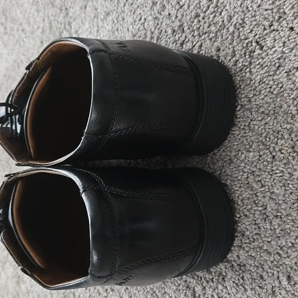Clarks Tilden Plain Oxford, Black Leather, Men's 10.5 M